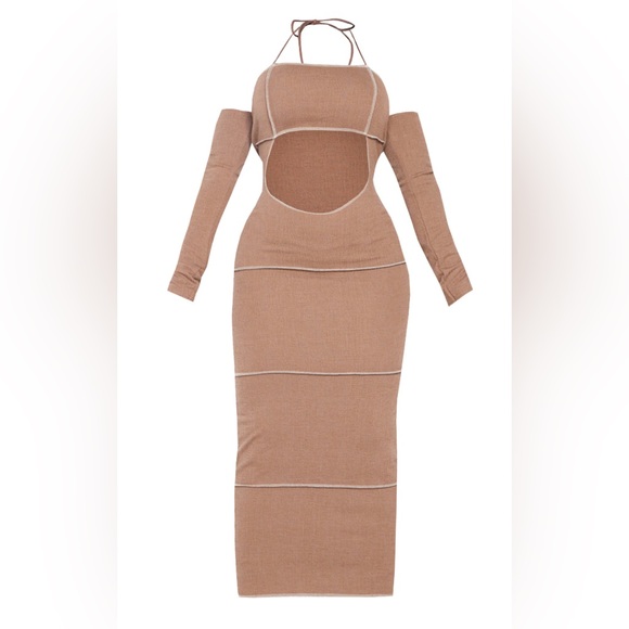 Brown Maxi Dress - Picture 4 of 8